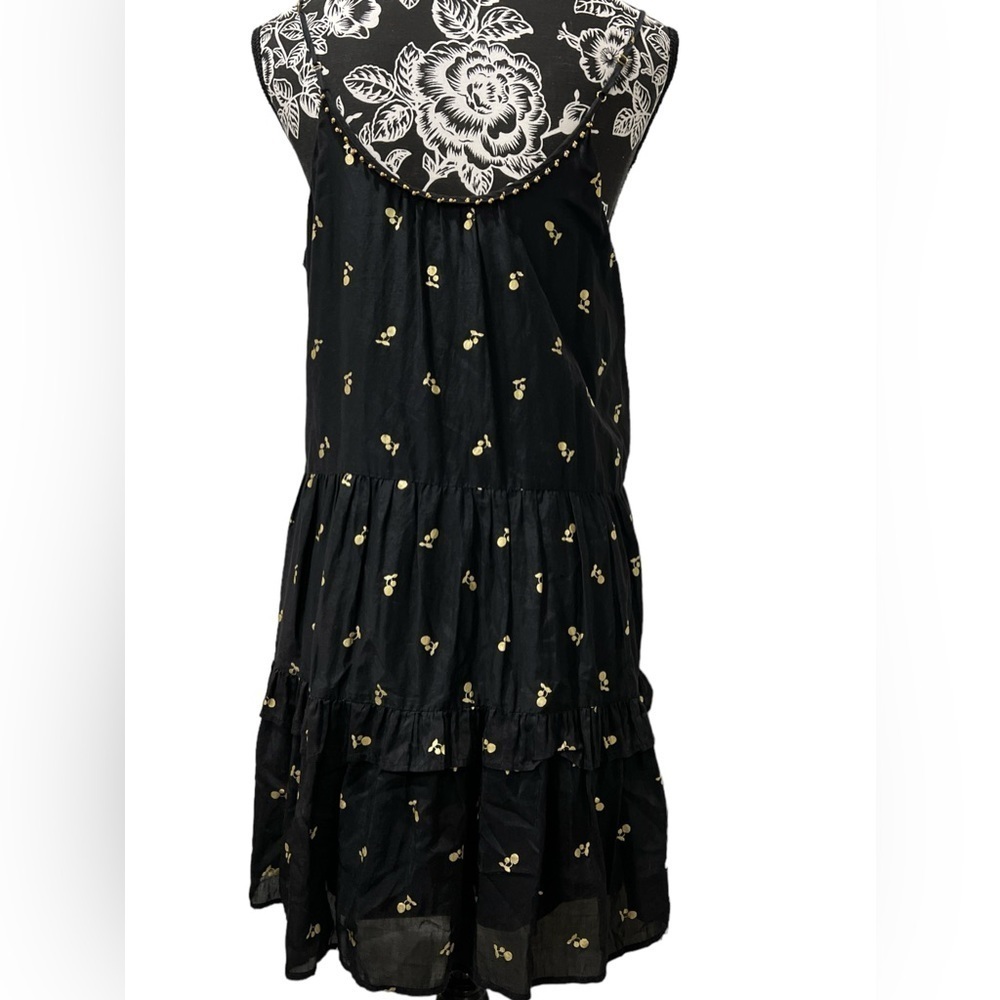 Juicy Couture Black Label Cherry Print Silk Blend Mini Dress M - Picture 3 of 10